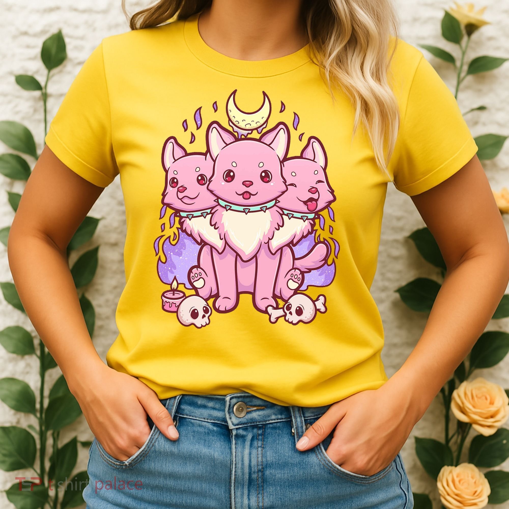 Three Headed Moon Dogs Women's T-Shirt