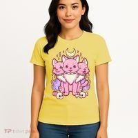 Three Headed Moon Dogs Women's T-Shirt thumb 4