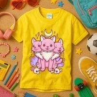 Three Headed Moon Dogs Kids T-Shirt thumb 3