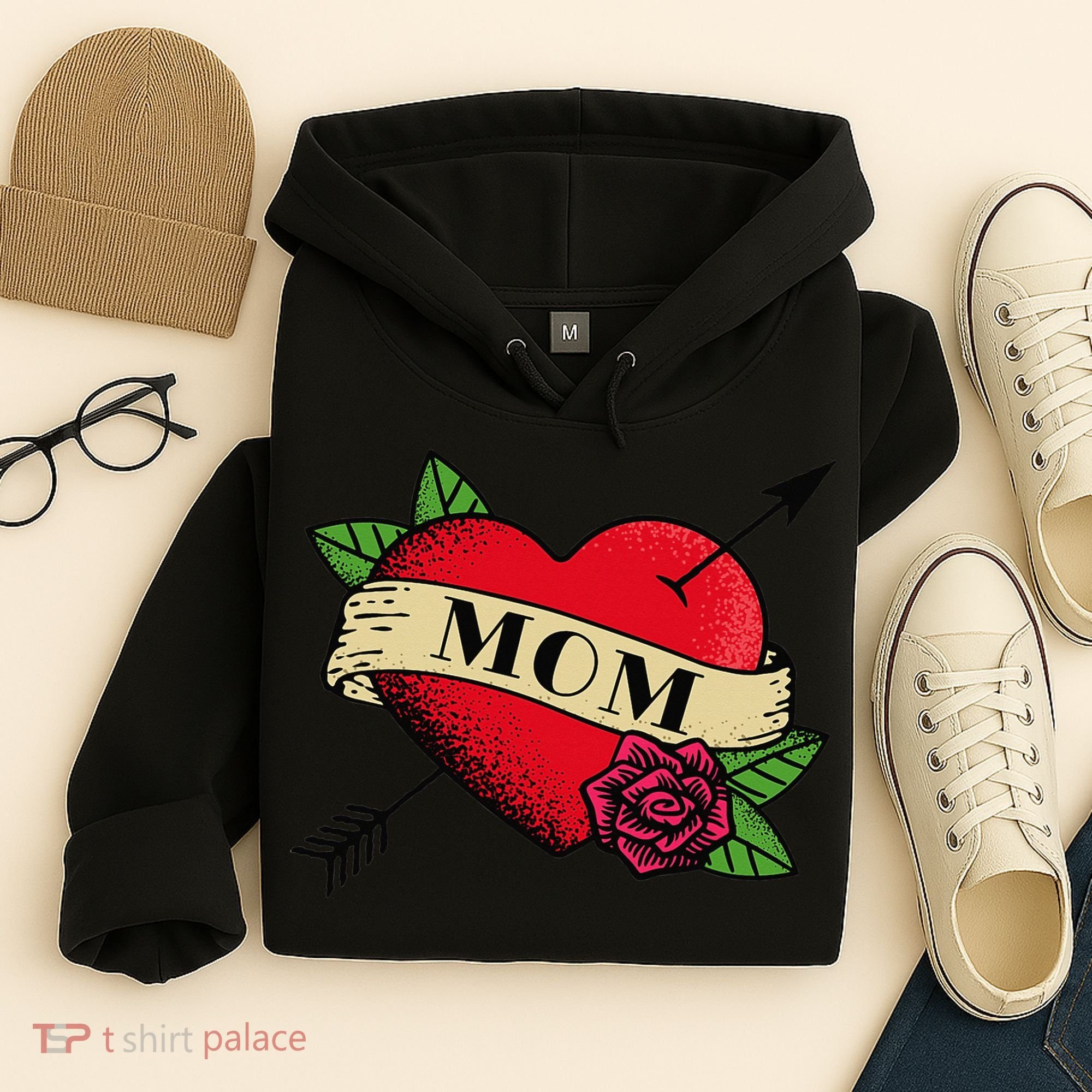 Tattoo Heart Mom Hoodie
