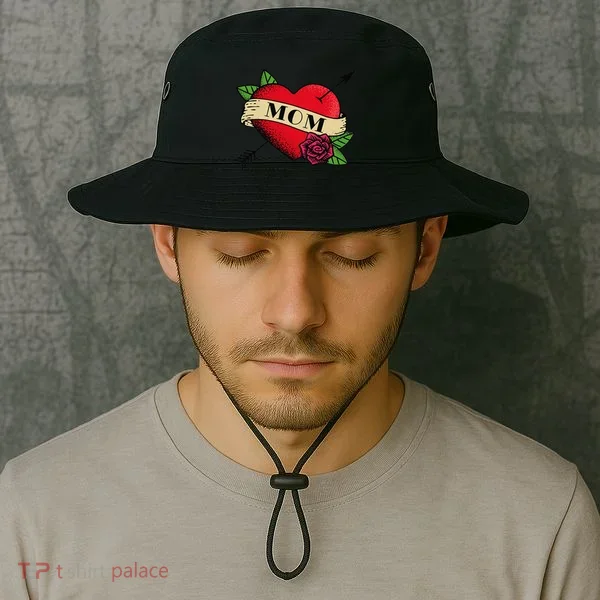 Tattoo Heart Mom Bucket Hat