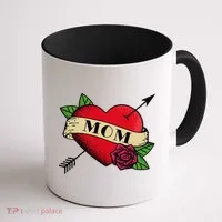 Tattoo Heart Mom Coffee Mug thumb 1