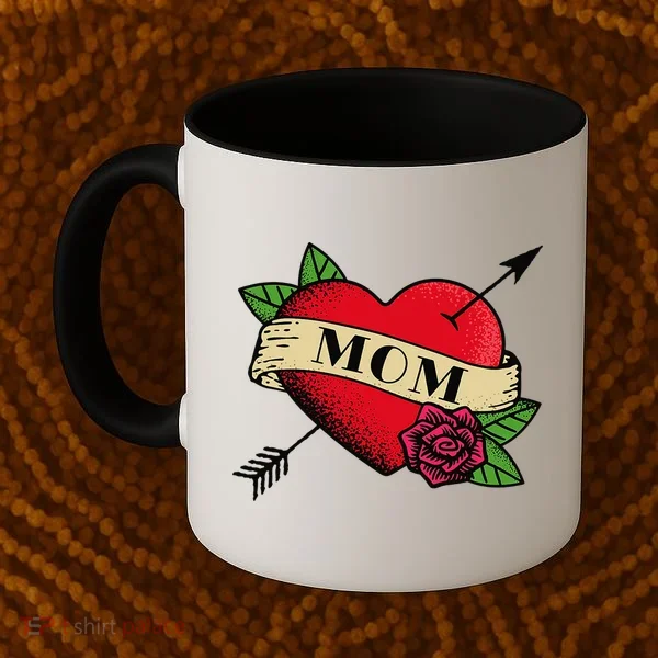 Tattoo Heart Mom Coffee Mug