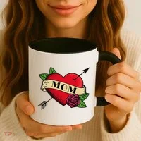 Tattoo Heart Mom Coffee Mug thumb 3