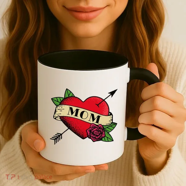 Tattoo Heart Mom Coffee Mug