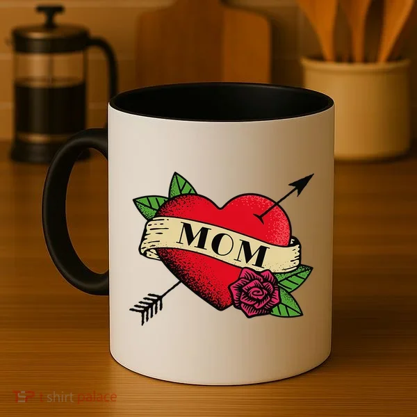 Tattoo Heart Mom Coffee Mug