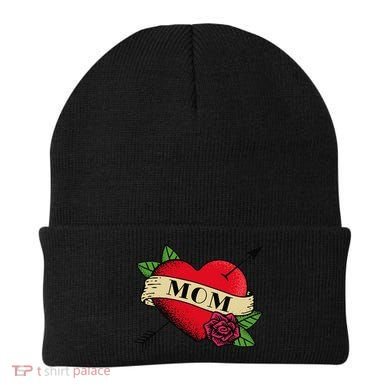 Tattoo Heart Mom Beanie