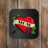 Tattoo Heart Mom Coaster thumb 0