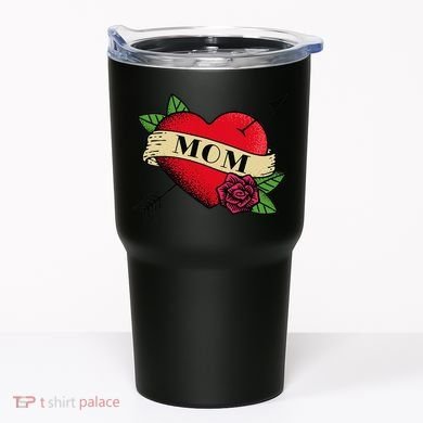 Tattoo Heart Mom Tumbler