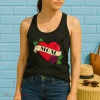 Tattoo Heart Mom Women's Tank Top thumb 2