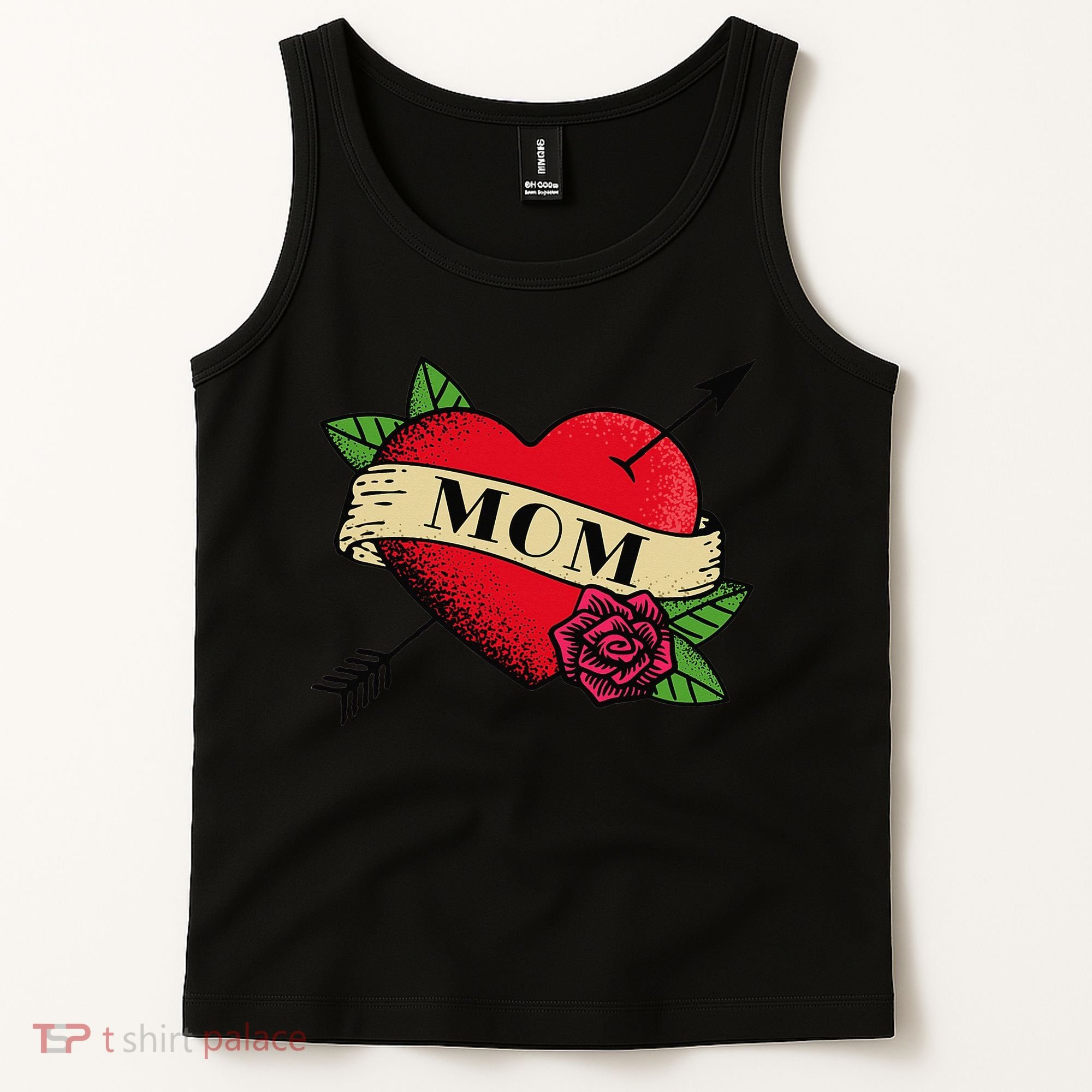 Tattoo Heart Mom Tank Top