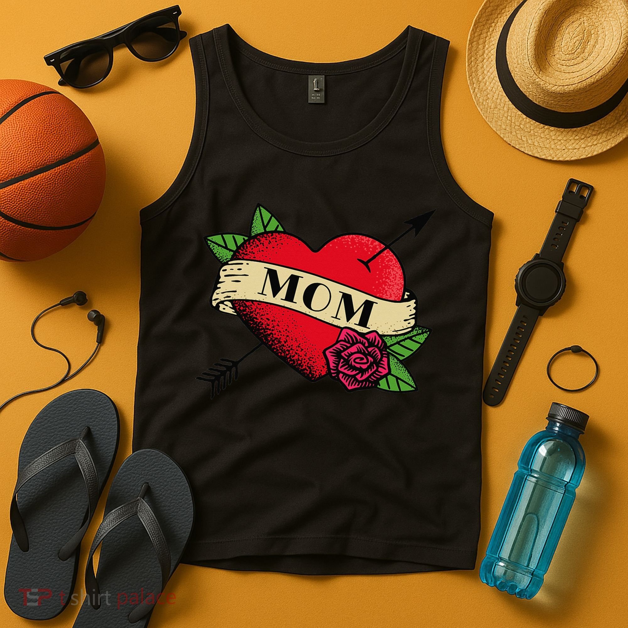 Tattoo Heart Mom Tank Top