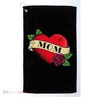 Tattoo Heart Mom Golf Towel thumb 0