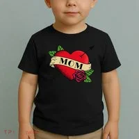 Tattoo Heart Mom Toddler T-Shirt thumb 2