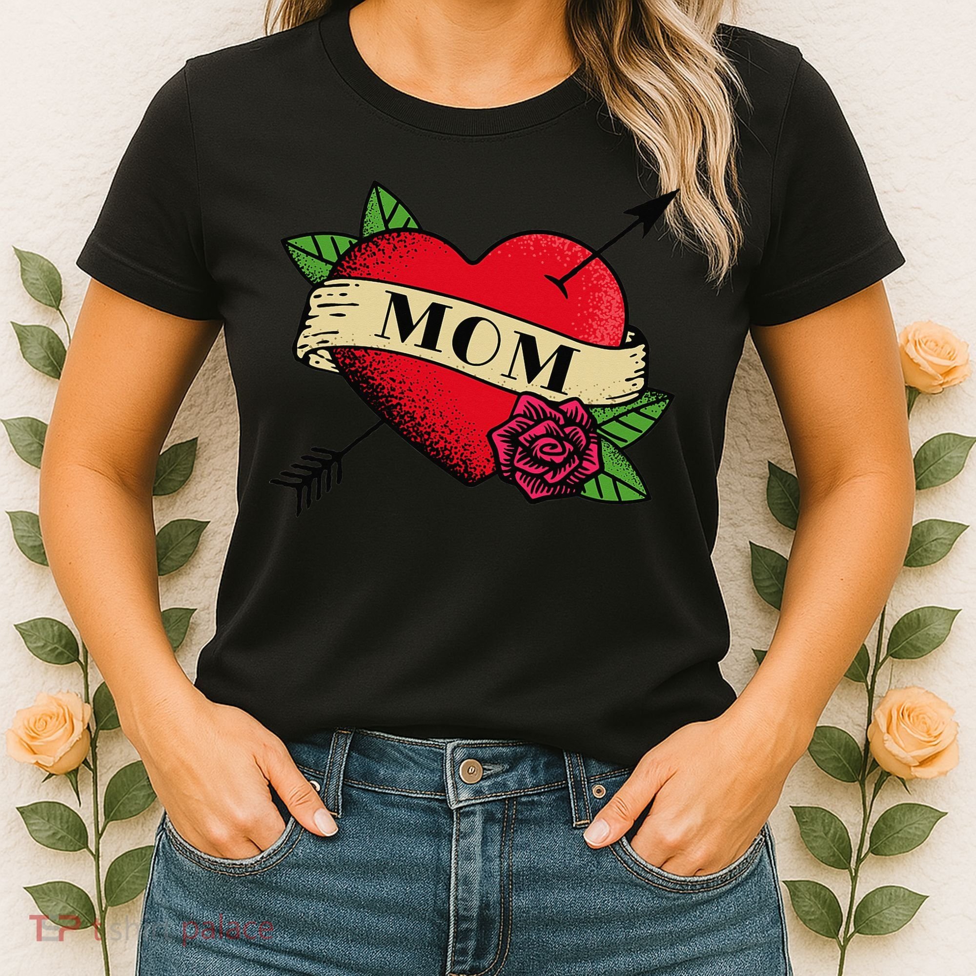 Tattoo Heart Mom Women's T-Shirt