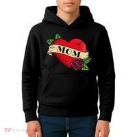 Tattoo Heart Mom Kids Hoodie thumb 4