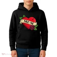 Tattoo Heart Mom Kids Hoodie thumb 4