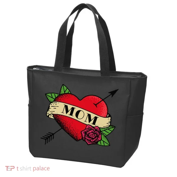 Tattoo Heart Mom Tote Bag