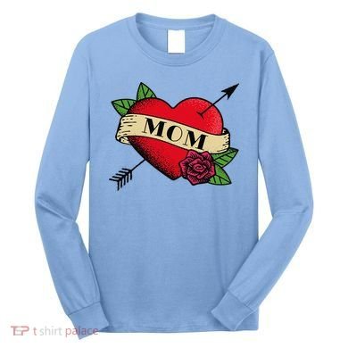 Tattoo Heart Mom Long Sleeve Shirt