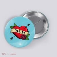 Tattoo Heart Mom Button thumb 0