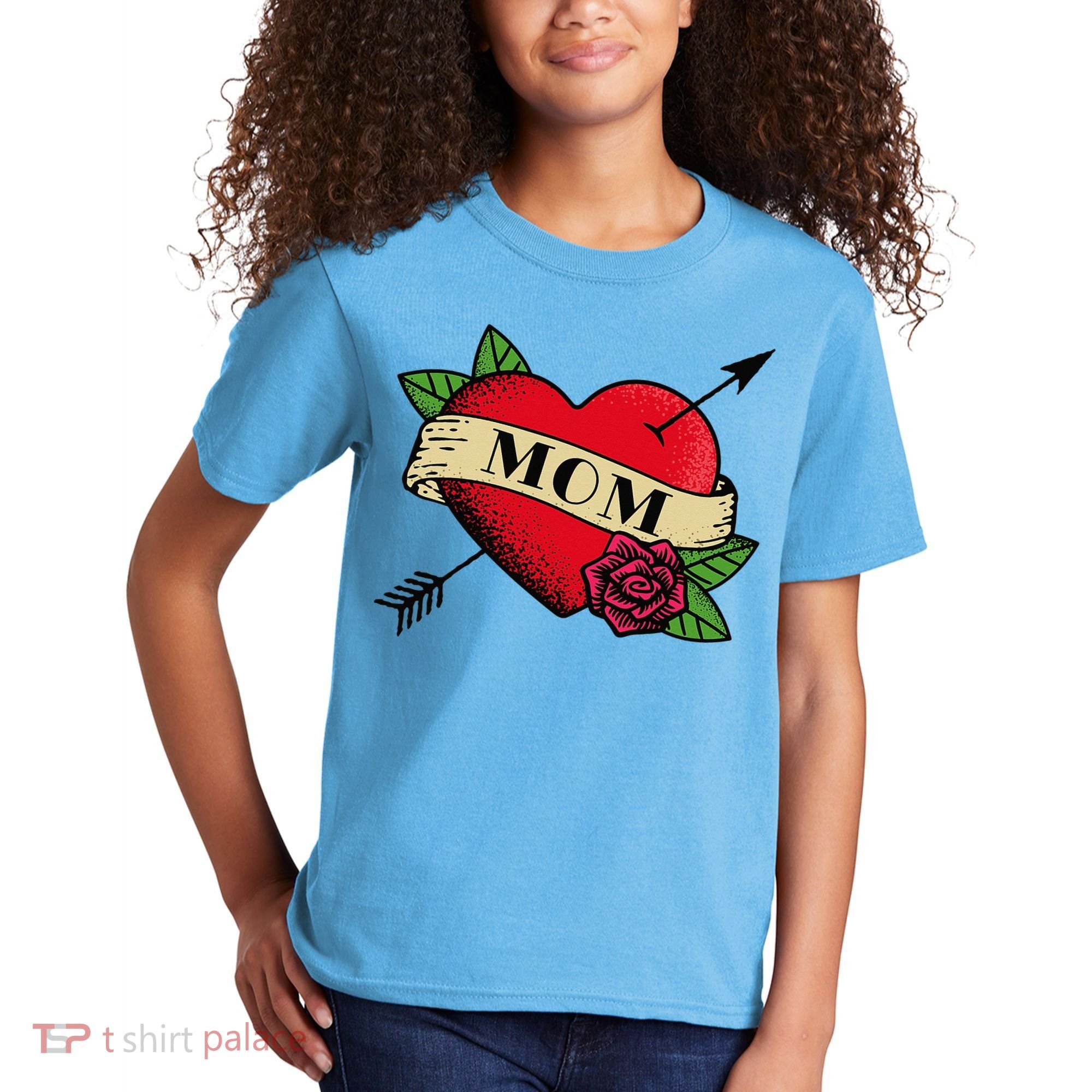 Tattoo Heart Mom Kids T-Shirt