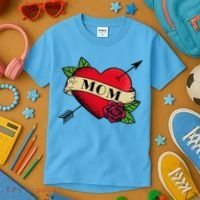 Tattoo Heart Mom Kids T-Shirt thumb 3