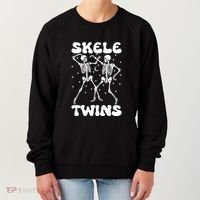 Twins Halloween Matching Skeletwins Women's Sweatshirt thumb 0