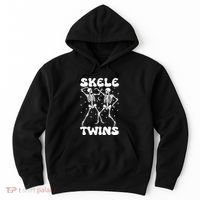 Twins Halloween Matching Skeletwins Hoodie thumb 0