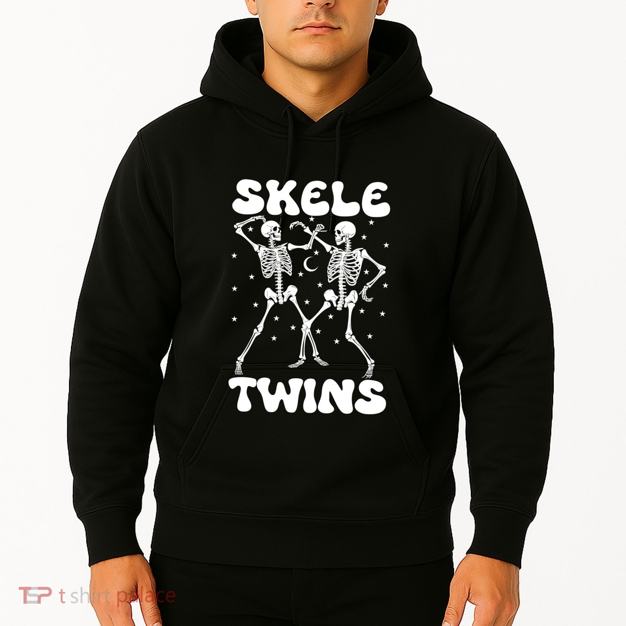 Twins Halloween Matching Skeletwins Hoodie