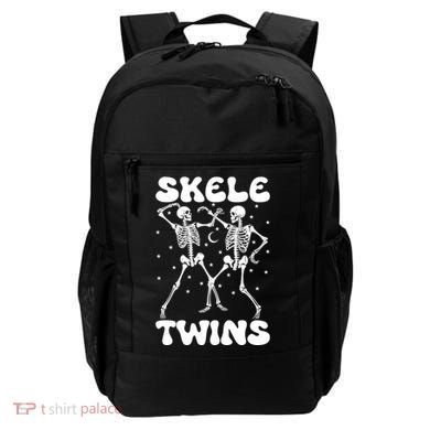Twins Halloween Matching Skeletwins Backpack