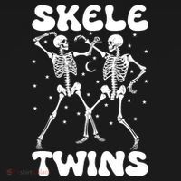 Twins Halloween Matching Skeletwins Bucket Hat thumb 4
