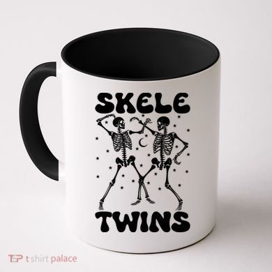 Twins Halloween Matching Skeletwins Coffee Mug