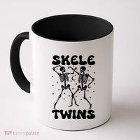 Twins Halloween Matching Skeletwins Coffee Mug thumb 0