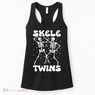 Twins Halloween Matching Skeletwins Women's Tank Top