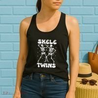 Twins Halloween Matching Skeletwins Women's Tank Top thumb 2