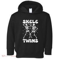 Twins Halloween Matching Skeletwins Toddler Hoodie thumb 0
