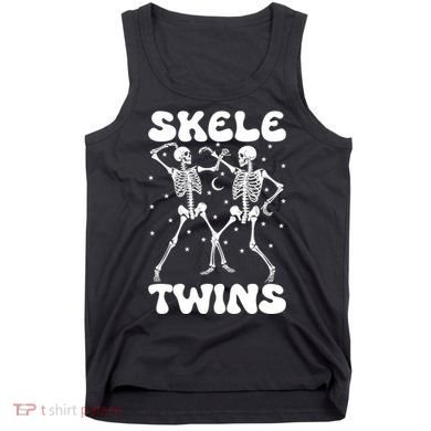 Twins Halloween Matching Skeletwins Tank Top