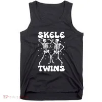 Twins Halloween Matching Skeletwins Tank Top thumb 0