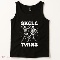 Twins Halloween Matching Skeletwins Tank Top thumb 2
