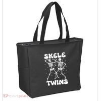 Twins Halloween Matching Skeletwins Tote Bag thumb 2