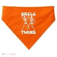 Twins Halloween Matching Skeletwins USA-Made Doggie Bandana thumb 0