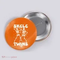Twins Halloween Matching Skeletwins Button thumb 0