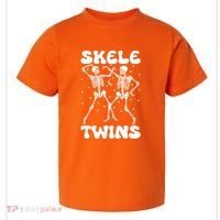 Twins Halloween Matching Skeletwins Toddler T-Shirt thumb 0