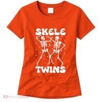 Twins Halloween Matching Skeletwins Women's T-Shirt thumb 0