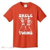 Twins Halloween Matching Skeletwins Kids T-Shirt thumb 0