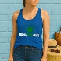Thc Healthcare Marijuana Weed 420 Pothead Humor Meaningful Gift Cool Gift Women's Tank Top thumb 2