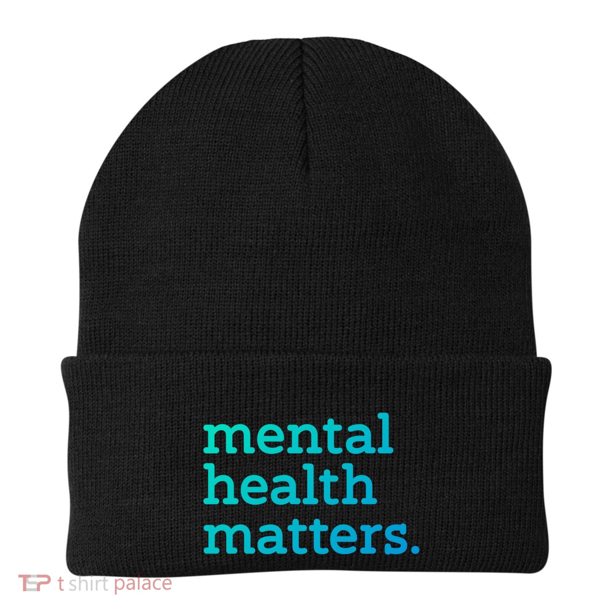 Tal Health Matters Minimalist Empathy Quote Gift Beanie