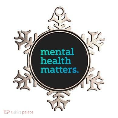 Tal Health Matters Minimalist Empathy Quote Gift Ornament