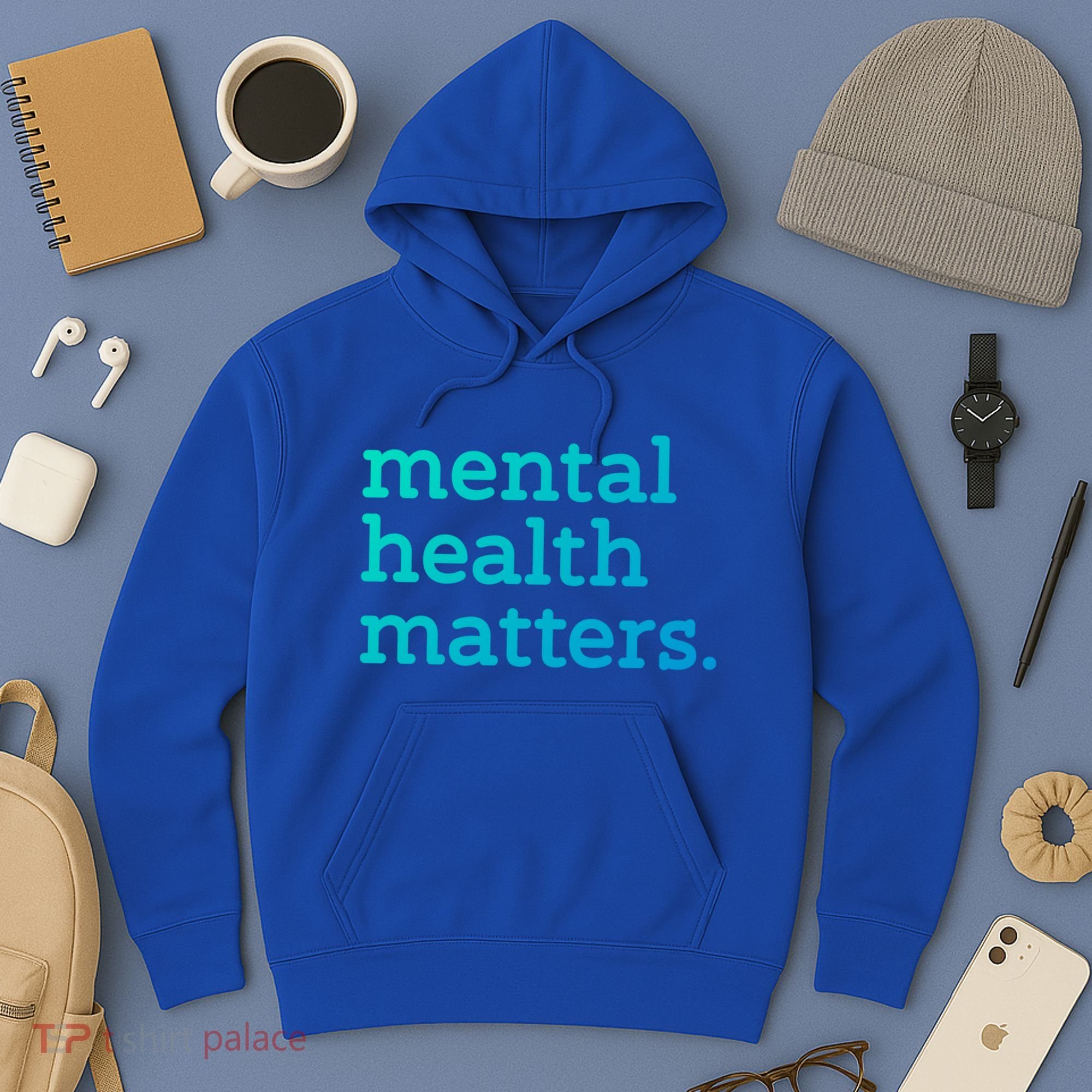 Tal Health Matters Minimalist Empathy Quote Gift Hoodie