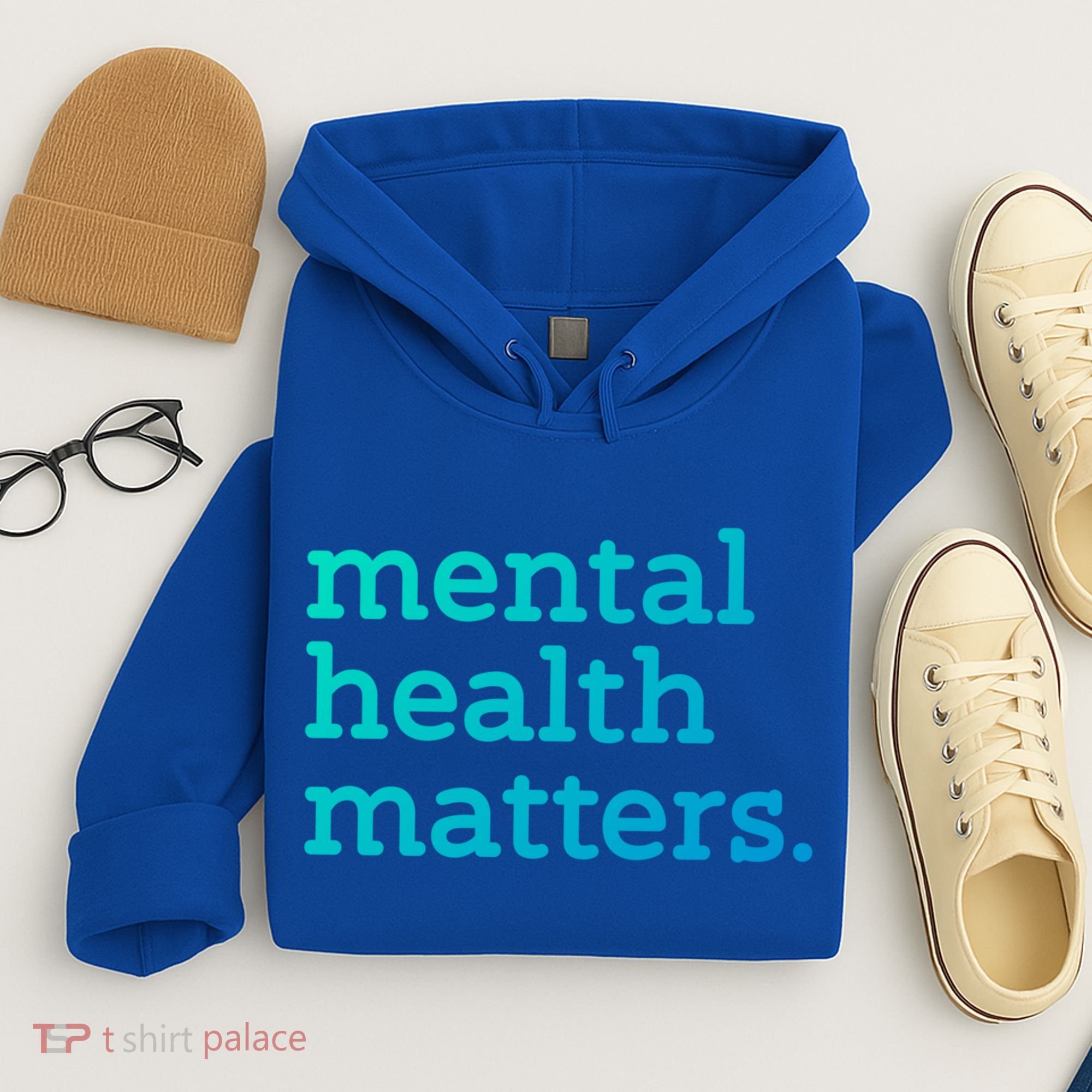 Tal Health Matters Minimalist Empathy Quote Gift Hoodie